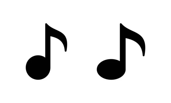 Musik Icon Vektor Notenzeichen Und Symbol Beachten — Stockvektor