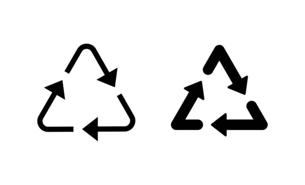 Reciclar Vector Icono Signo Símbolo Reciclaje — Vector de stock