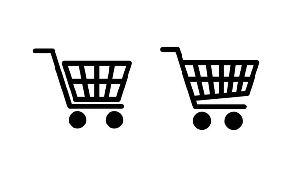 Wektor Ikony Zakupów Znak Symbol Wózka Ikona Wózka — Wektor stockowy