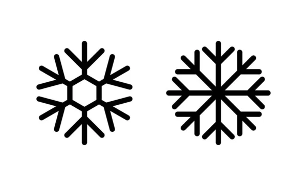 Icono Nieve Vector Copo Nieve Signo Símbolo — Archivo Imágenes Vectoriales