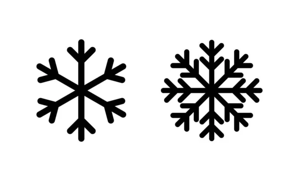 Vecteur Icône Neige Signe Symbole Flocon Neige — Image vectorielle