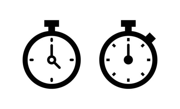 Vektor Ikony Stopwatch Značka Symbol Časovače Ikona Odpočítávání Období — Stockový vektor