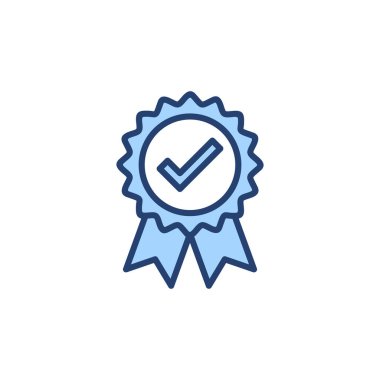 Onaylanmış simge vektörü. Onaylanmış Madalya Simgesi