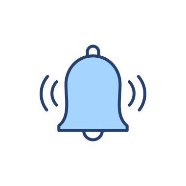 Çan simgesi vektörü. Web sitesi tasarımı için uyarı işareti ve sembol