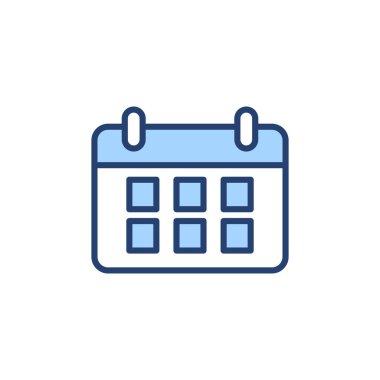 Takvim simgesi vektörü. Takvim işareti ve sembol. Simge simgesini ayarla