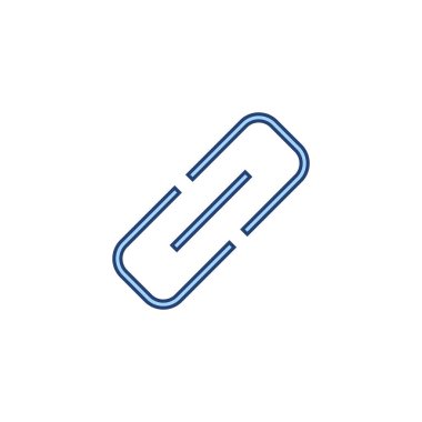 Bağlantı simgesi vektörü. Hiper bağlantı zinciri işareti ve sembolü