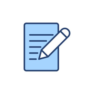 Not simgesi vektörü. not defteri işareti ve sembol