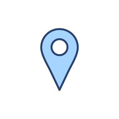 Pin simgesi vektörü. Yer işareti ve sembol. hedef simgesi. harita iğnesi