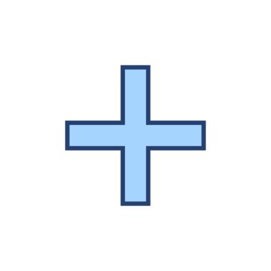 Artı simge vektörü. Artı işareti ve sembol ekle