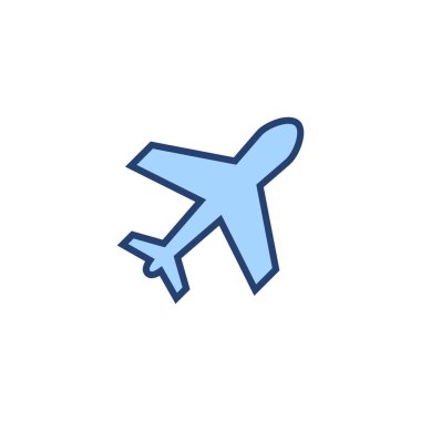Düzlem simgesi vektörü. Uçak işareti ve sembol. Uçuş taşıma sembolü. Seyahat işareti. uçak.