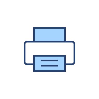 Simge vektörünü yazdır. yazıcı işareti ve sembol