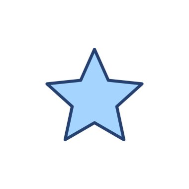 Yıldız simgesi vektörü. Reyting işareti ve sembol. favori yıldız simgesi