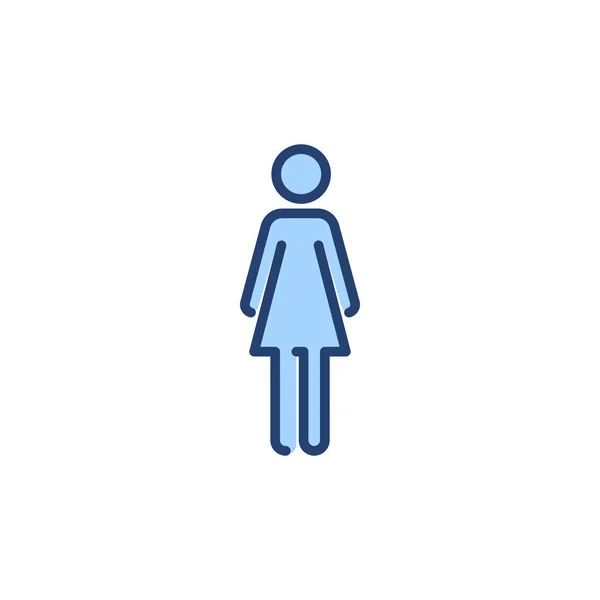 Kvinnlig Ikon Vektor Kvinna Tecken Och Symbol — Stock vektor