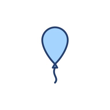 Balon simgesi vektörü. Parti balonu işareti ve sembolü