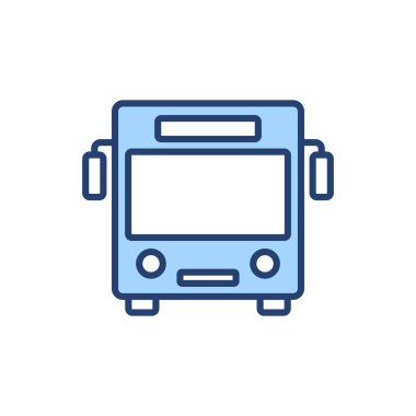 Otobüs simgesi vektörü. otobüs işareti ve sembol