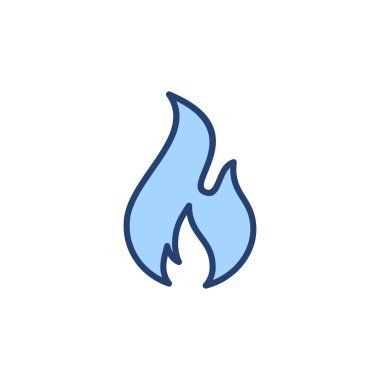 Simge vektörünü ateşle. ateş işareti ve sembol