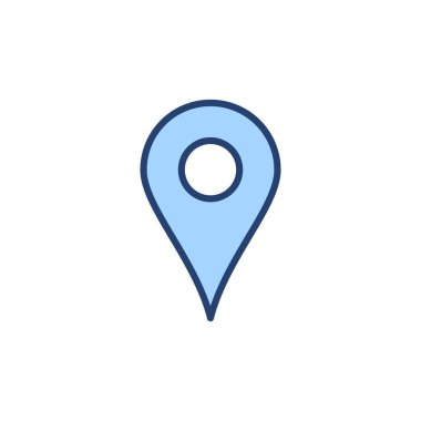 Pin simgesi vektörü. Yer işareti ve sembol. hedef simgesi. harita iğnesi