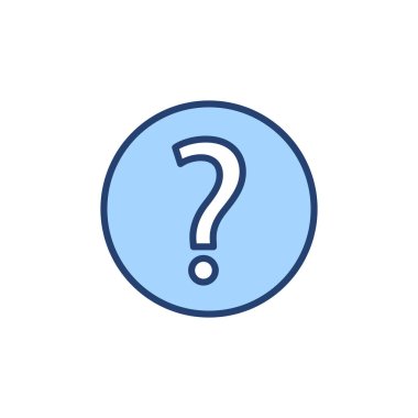 Soru simgesi vektörü. soru işareti ve sembol