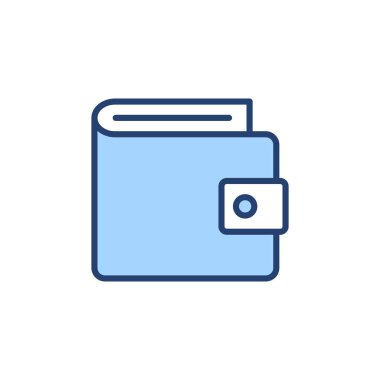 Cüzdan simgesi vektörü. cüzdan işareti ve sembol