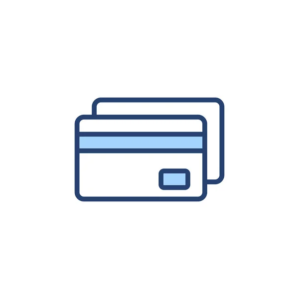 Kreditkarten Icon Vektor Zeichen Und Symbol Der Kreditkartenzahlung — Stockvektor