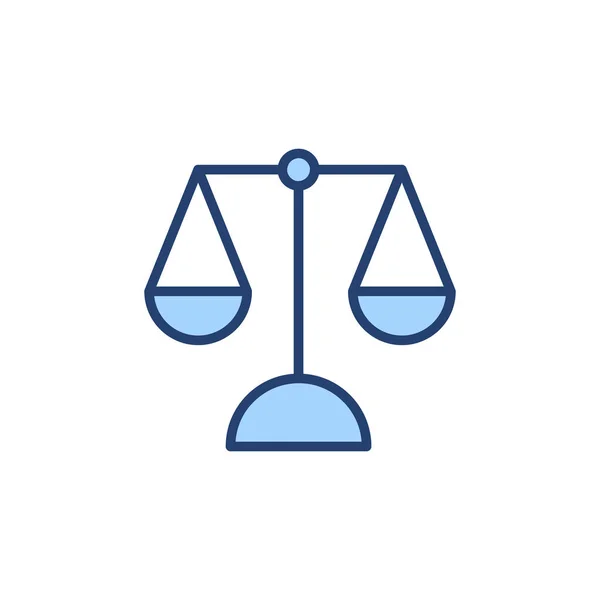 Scales Icon Vector Law Scale Icon Justice Sign Symbol — Stock Vector
