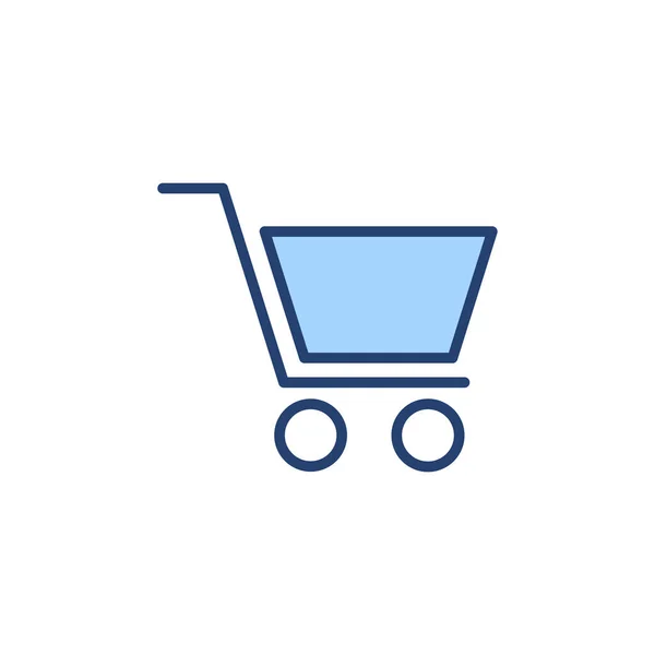 Alışveriş Ikonu Vektörü Alışveriş Arabası Işareti Sembol Trolley Simgesi — Stok Vektör