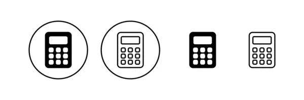 Vektor Ikony Kalkulačky Značka Symbol Účetní Kalkulačky — Stockový vektor