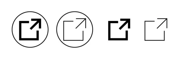 Vektor Ikony Externího Propojení Značka Symbol Symbol Hypertextového Odkazu — Stockový vektor