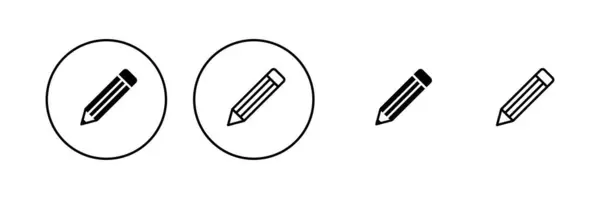 Ceruza Ikon Vektor Toll Jel Szimbólum Szerkeszt Ikon Vektor — Stock Vector