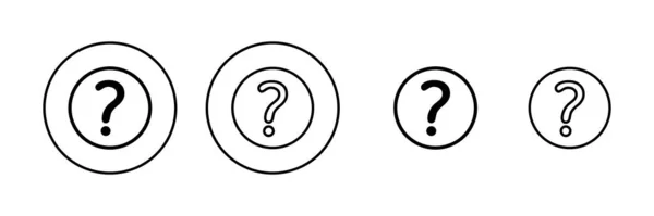 Icono Pregunta Vector Signo Interrogación Símbolo — Archivo Imágenes Vectoriales