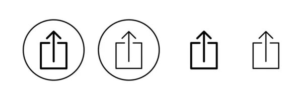 Sdílet Vektor Ikon Značka Symbol Sdílení — Stockový vektor