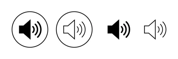 Speaker Icon Vector Volume Sign Symbol Loudspeaker Icon Sound Symbol — Stock Vector