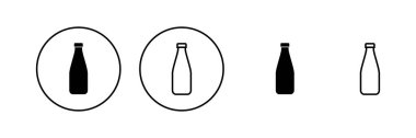 Şişe ikonu vektörü. şişe işareti ve sembol