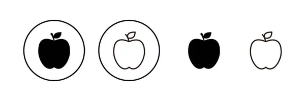 Apelsinikon Vektor Apple Tecken Och Symboler För Webbdesign — Stock vektor