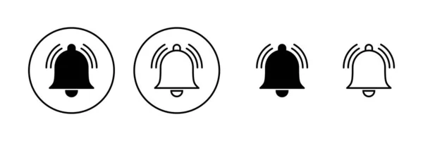 Вектор Значка Колокола Знак Уведомления Символ Дизайна Веб Сайта — стоковый вектор