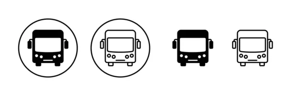 Вектор Значка Автобуса Знак Символ Автобуса — стоковый вектор