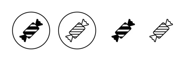 糖果图标矢量 糖果的标志和符号 — 图库矢量图片