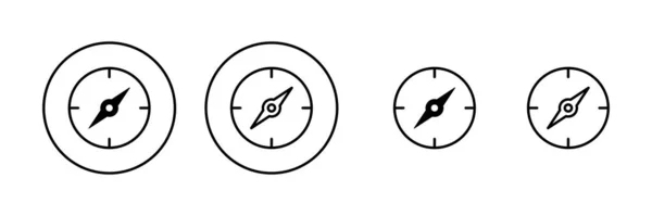 Compass Icon Vector Arrow Compass Icon Sign Symbol — Stock Vector