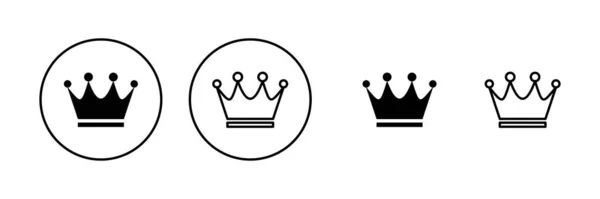 Crown Icon Vector Crown Sign Symbol — Stock Vector