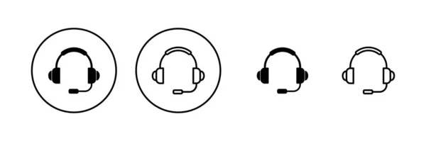 Kopfhörer Symbolvektor Headector Zeichen Und Symbol — Stockvektor