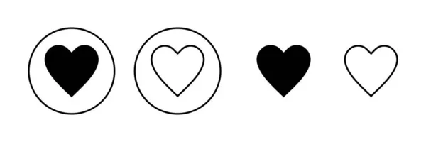 Icono Amor Vector Signo Símbolo Del Corazón Como Vector Icono — Vector de stock