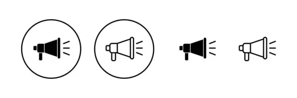 Megaphone Icon Vector Loudspeaker Sign Symbol — Stock Vector