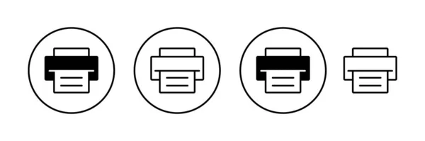 Icono Impresión Vector Signo Símbolo Impresora — Archivo Imágenes Vectoriales