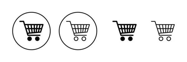 购买图标向量 购物车的标志和符号 Trolley图标 — 图库矢量图片