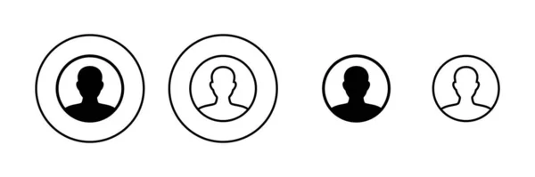 Wektor Ikony Użytkownika Podpis Symbol Osoby Ikona Ludzi — Wektor stockowy