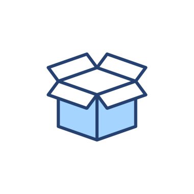 Kutu simgesi vektörü. kutu işareti ve sembol, paket, paket