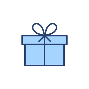 Hediye ikonu vektörü. Hediye işareti ve sembol. doğum günü hediyesi