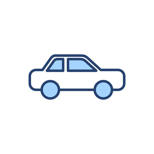 車のアイコンベクトル 車の記号と記号 小さなセダン — ストックベクタ