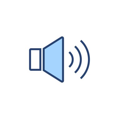 Sözcü simgesi vektörü. Ses düzeyi ve sembol. Hoparlör ikonu. ses sembolü