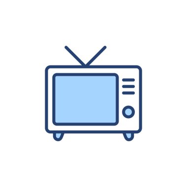 Televizyon ikonu vektörü. televizyon işareti ve sembol